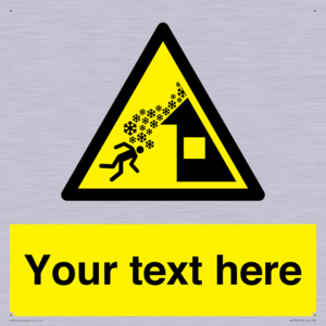 Custom warning roof avalanche